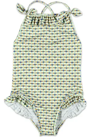 BONPOINT Abbie basketweave-print swimsuit