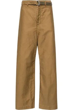SACAI Mid-rise straight-leg trousers