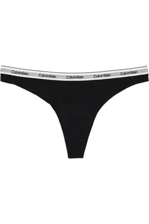 Calvin Klein logo-waistband Jersey Thong - Farfetch
