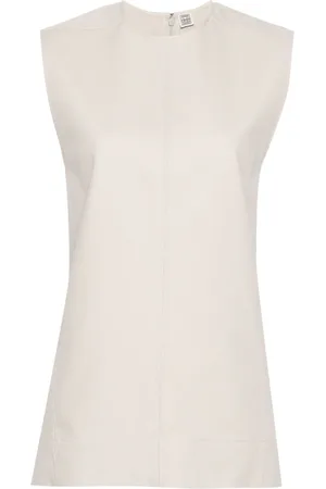 Totême Sleeveless seam-detailed top