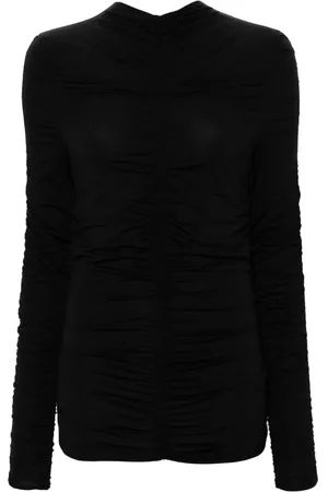 Patrizia Pepe Long-sleeve ruched blouse