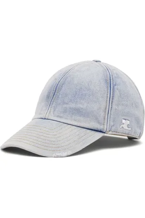 Courrèges Logo-embroidered denim cap
