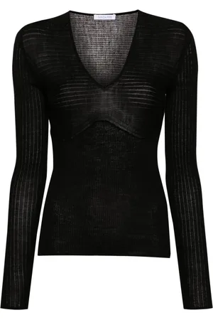 Patrizia Pepe Ribbed-knit wool jumper