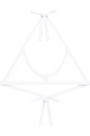 Courrèges Contrasting-trim bralette