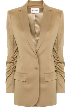 Styland Single-breasted wool blend blazer