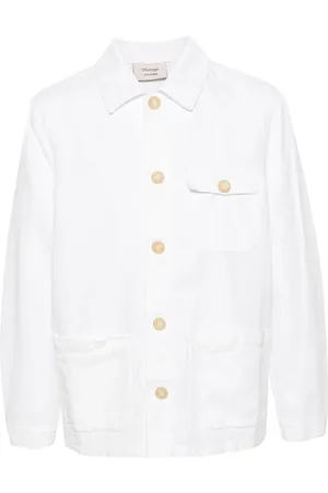 TELA Button-up canvas shirt jacket