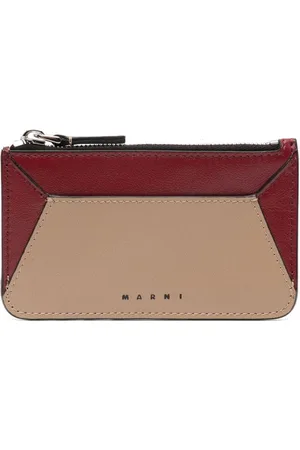 Marni Logo-print leather card holder