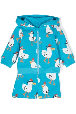 Stella McCartney Seagul Bandit cotton hoodie and shorts set