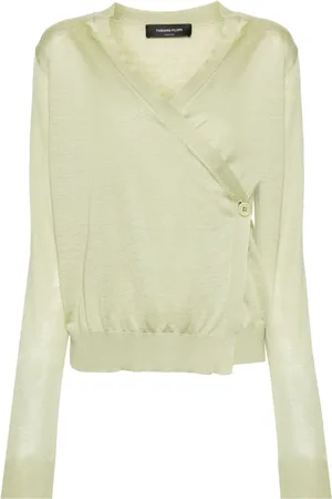 Fabiana Filippi Wrap-design knitted top