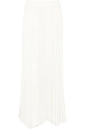 Styland High-waist pleated midi skirt