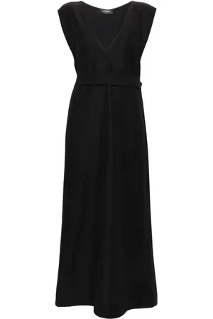 Fabiana Filippi Belted crepe midi dress