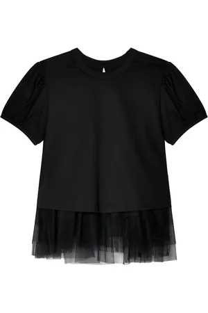 NOIR KEI NINOMIYA Tulle-layer cotton blouse