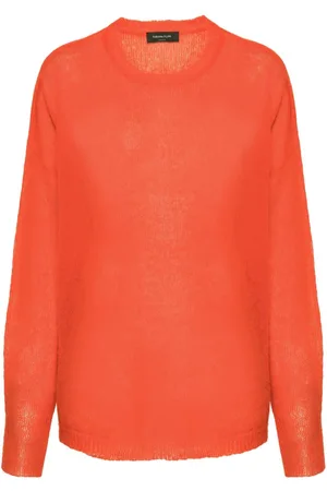 Fabiana Filippi Drop-shoulder semi-sheer jumper