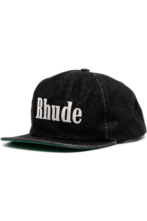 Rhude Logo-embroidered denim baseball cap