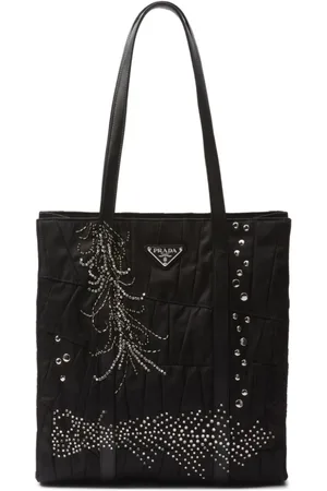 Prada Medium Re-Nylon patchwork tote bag