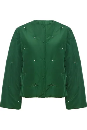 Sleeper Faux pearl-embellished bomber jacket