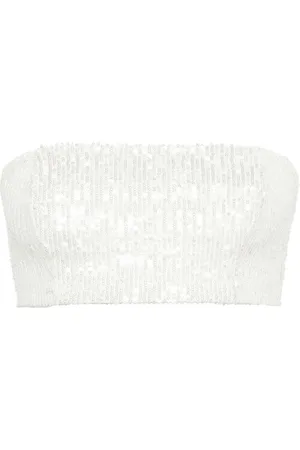 Atu Body Couture Sequined bandeau-style top