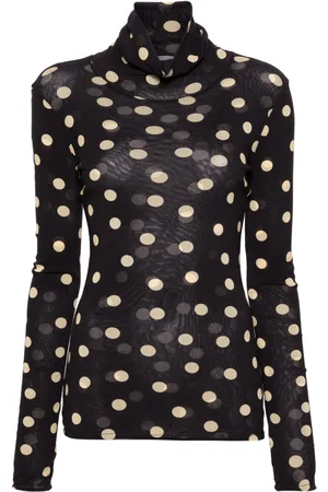 Stella McCartney Polka dot roll-neck blouse