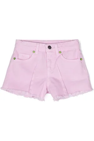 BARROW Pleat-detail denim shorts
