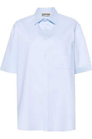 DARKPARK Straight-point collar cotton shirt