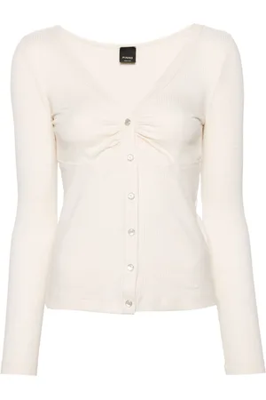 Pinko Cut-out detailed ribbed top