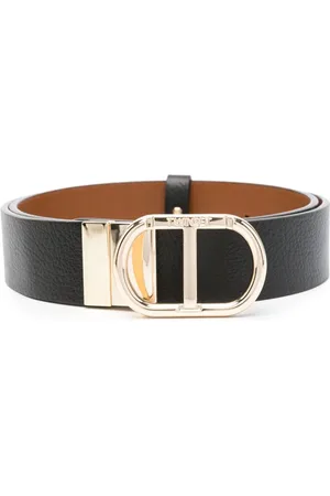 Twin-Set Logo-engraved buckle belt