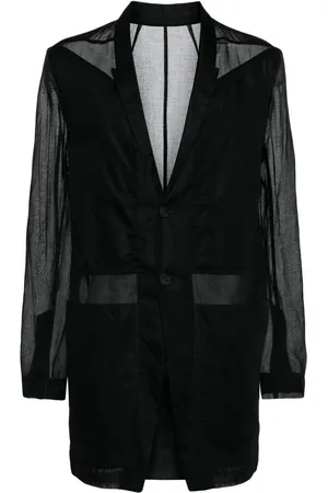 Rick Owens Lido single-breasted cotton blazer