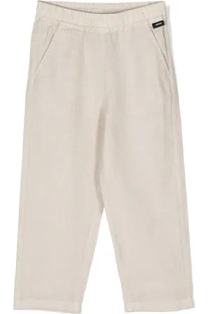 Aspesi Straight-leg linen trousers