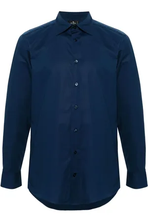 Etro Spread-collar poplin shirt