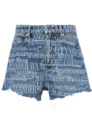 Alexander Wang Bite logo-print denim shorts