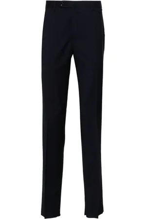 Incotex Pleated virgin wool tailored trousers