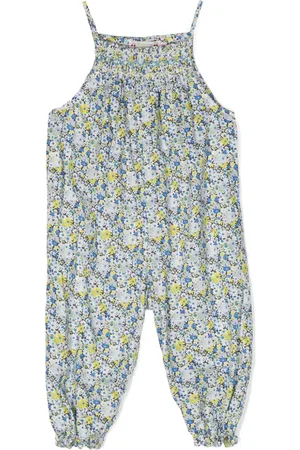 BONPOINT Lilisy floral-print dungarees