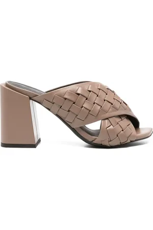 Furla Gerla 80mm leather mules