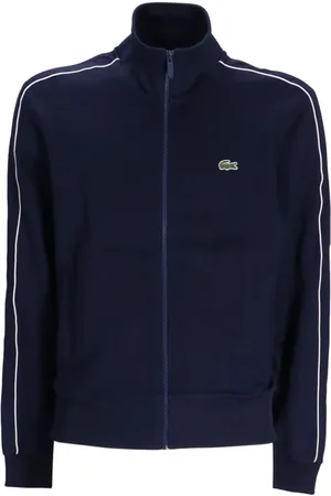 Lacoste Logo-appliqué side-stripe sweatshirt