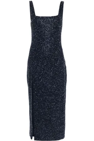 Staud Le Sable glitter midi dress