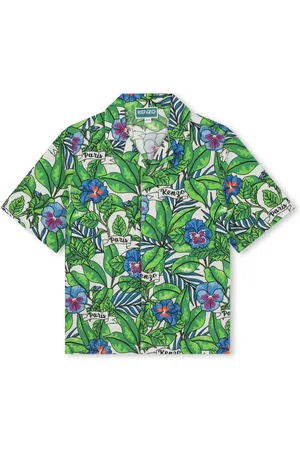Kenzo Floral-print cotton shirt
