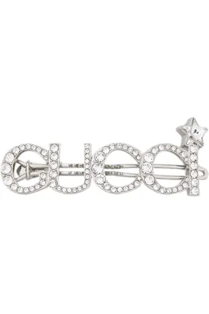 Gucci Crystal-logo hair clip