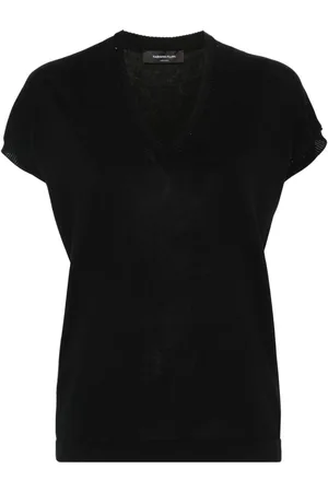 Fabiana Filippi Sequin-embellished knitted top
