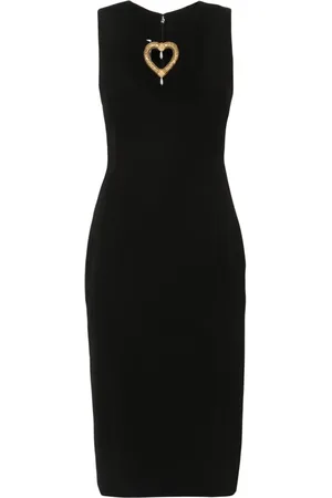 Moschino Heart-detail midi dress