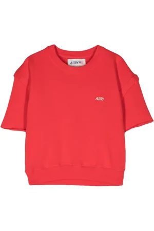 Autry Logo-embroidered cotton T-shirt