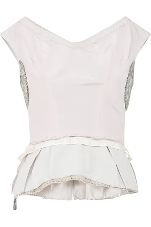 Maison Margiela Panelled peplum-hem top