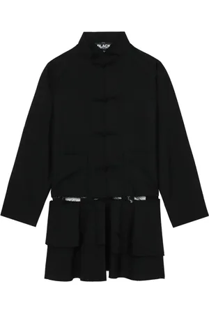 Comme des Garçons Cut-out wool-blend coat