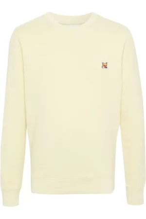 Maison Kitsuné Fox-patch cotton sweatshirt