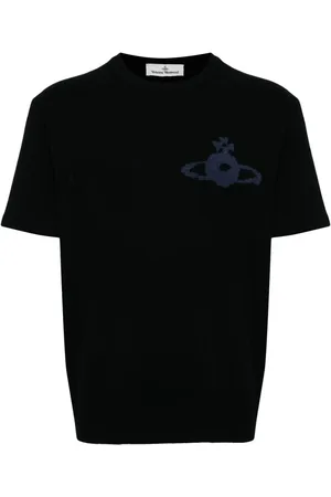 Vivienne Westwood Orb-logo knitted wool-cashmere T-shirt