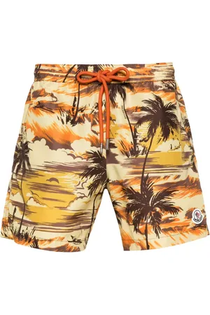 Moncler Logo-patch swim shorts