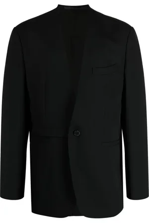 SONGZIO Asymmetric collarless blazer