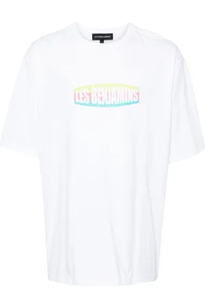 Les Benjamins Logo-print oversized cotton T-shirt