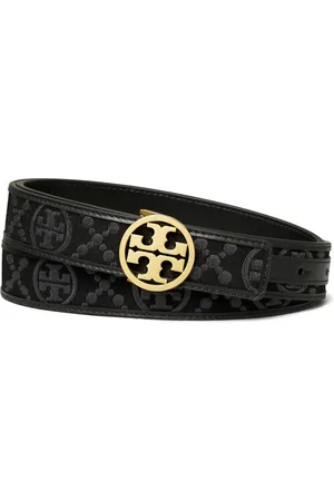 Tory Burch 1" T monogram Miller belt