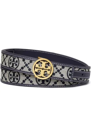 Tory Burch 1" T monogram Miller belt