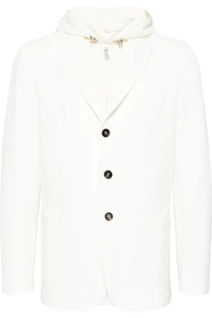 ELEVENTY Single-breasted hooded blazer